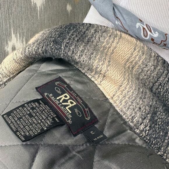 Ralph Lauren RRL (Double RL) Ombre Stripe Wool Blend 1940’s Workwear Jacket - Picture 2 of 16